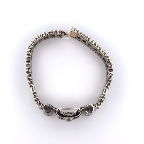 Bracelet Bracelet Art Déco en platine et diamants 58 Facettes