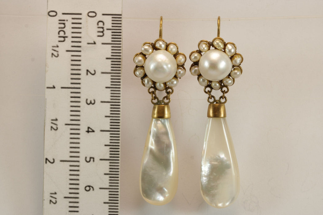 Boucles d'oreilles Boucles d'oreilles en or et perles anciennes 58 Facettes 7594