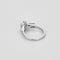 Bague 54 Solitaire en or blanc et diamants 58 Facettes B250605