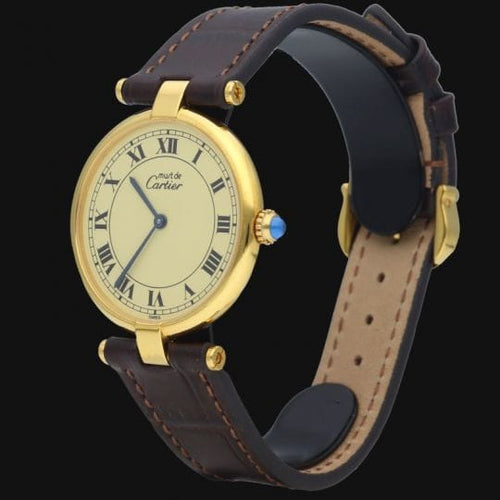 Montre Cartier Montre Must Vendome Vermeil 58 Facettes MT44362