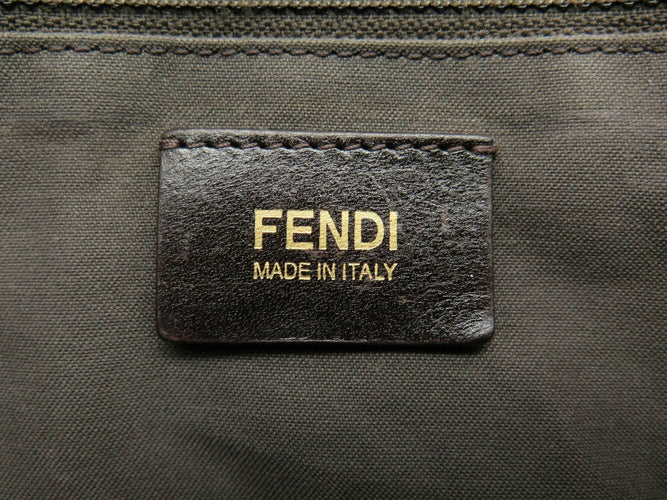 sac a main FENDI baguette 8bt163 toile logo monogramme zucca bandouliere 58 Facettes 271140