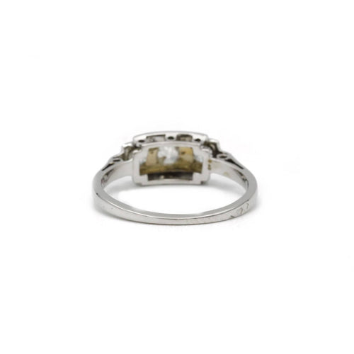 Bague 52 Bague or platine diamants 58 Facettes 240213R
