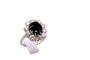 Bague 53 Bague or blanc, saphir et diamants 58 Facettes 240623