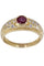 Bague 57 Bague jonc rubis diamants 58 Facettes 085961