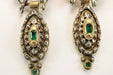 Boucles d'oreilles Boucles d'oreilles antiques en or jaune émeraude et diamant 58 Facettes 7616