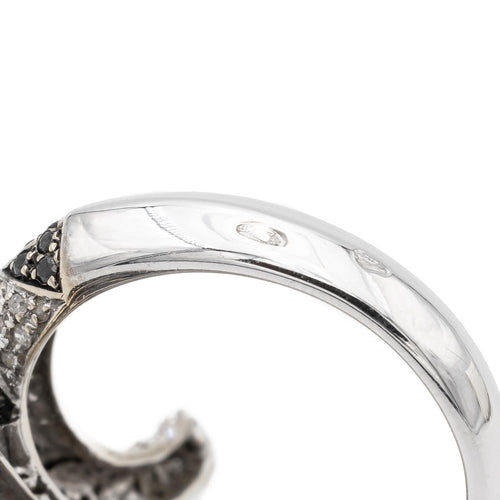 Hvitt gull diamant ring 