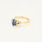 Bague 56.5 Bague or jaune, saphir et diamants 58 Facettes SMA0109