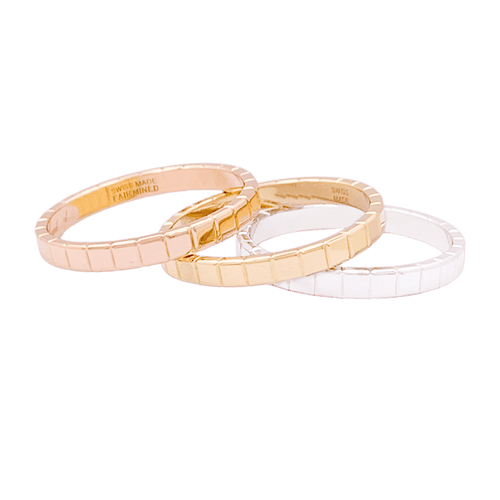 Bague 54 Bague Chopard "Ice Cube" or rose. 58 Facettes 34154