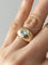 Bombierter Ring aus Gelbgold und Diamant 