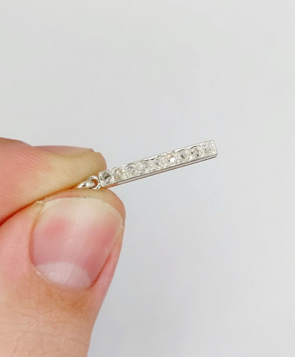 Pendentif Pendentif or rose et argent, diamant taille rose (circa 1890) 58 Facettes A06094