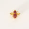Broche Broche Abeille or jaune rubis 58 Facettes LP923
