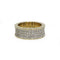 Bague 54 Bague Bandeau - Or jaune & Pavage Diamants 58 Facettes 250433R
