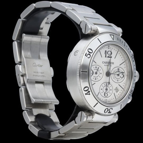 Montre Cartier Montre Pasha Seatimer Chronographe 58 Facettes MT40761