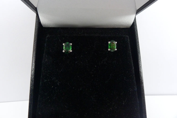 Boucles d'oreilles Boucles d'oreilles or et grenats tsavorites 58 Facettes 00002401