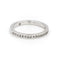 Bague 47 Bague Demi alliance Or blanc Diamant 58 Facettes 1816319CN