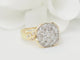 Bague 51 Bague en or jaune pavage de diamants 58 Facettes 33400