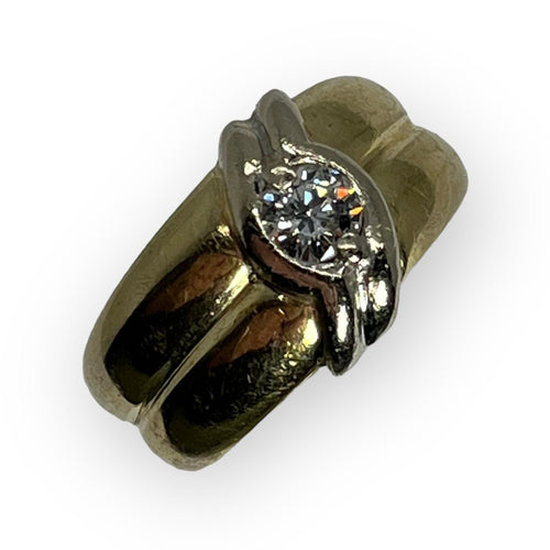 Anel de diamante Solitário