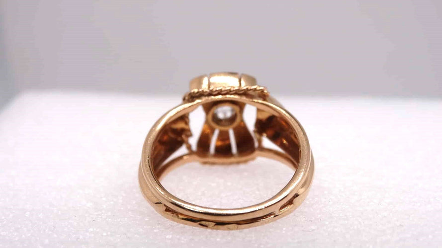 Bague 50 Bague Tank Oxyde de Zirconium 58 Facettes 11753