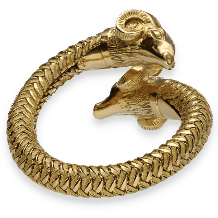 Belier’s Heads bracelet in yellow gold