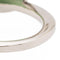 Bague 47 Bague Or blanc Jade jadéite, Diamant 58 Facettes 2432044CN
