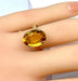 Bague 52 Bague or jaune, citrine 58 Facettes AB385