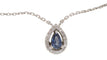 Collier Collier pendentif en or blanc, saphir et diamants 58 Facettes 31207