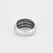 Bague 54 Large Bague en or gris et diamants 58 Facettes LOR3340