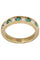 Bague 52 Demi alliance émeraudes et diamants 58 Facettes 088081