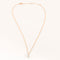 Collier COLLIER  OR ROSE 2 DIAMANTS O,22ct 58 Facettes M8927