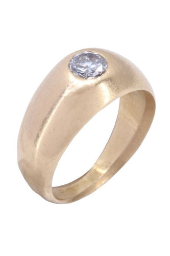 Bague BAGUE JONC ANGLAIS DIAMANT 58 Facettes 088301