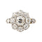 Bague 55 Bague Marguerite Or jaune, Platine Diamant 58 Facettes 3358946CN