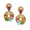 Boucles d'oreilles BULGARI - Boucles d'oreilles Astrale en or jaune et pierres de couleur 58 Facettes