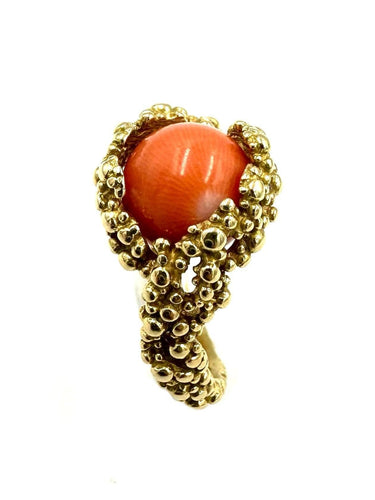 56 GILBERT ALBERT - Bague or jaune et billes interchangeables 58 Facettes