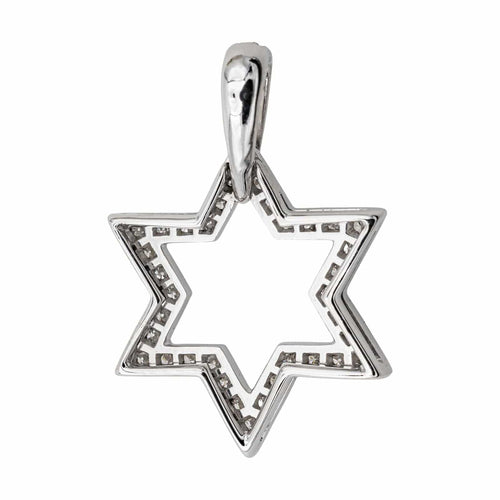 Pendentif Pendentif Etoile Or blanc Diamant 58 Facettes 3548167CN