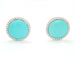 Boucles d'oreilles Boucles d'oreilles Leo Pizzo avec turquoise et diamants 58 Facettes 8440