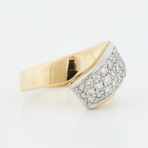 Bague 53 Bague 2 Ors Diamants 58 Facettes REF 10005/20