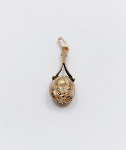 Pendentif Pendentif victorien or jaune, citrine sur paillon rouge (circa 1820) 58 Facettes A06126