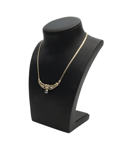 Collier Collier Or jaune 18K Perle de culture Diamant 58 Facettes BO220015/COLLIERDETAHITI