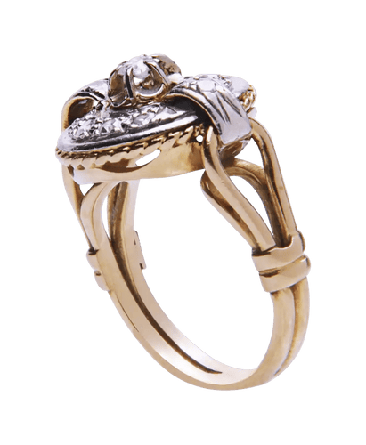 Bague 53 Bague Allégresse Or jaune et blanc 18K Diamant 58 Facettes BO200089/ALLEGRESSE/PHOTO