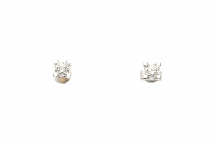 Boucles d'oreilles Boucles d'oreilles Années 70 en or blanc 18 carats serties de diamant 58 Facettes 22083