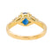 Bague 53 Bague Or jaune Saphir, Diamant 58 Facettes 3683065CN