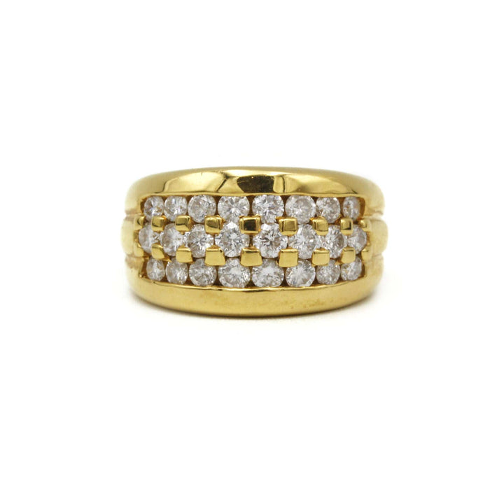 Bague 53 Bague or jaune et diamants 58 Facettes 220563R