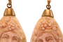 Boucles d'oreilles Boucles d'oreilles en or avec camées de corail antiques 58 Facettes 7664