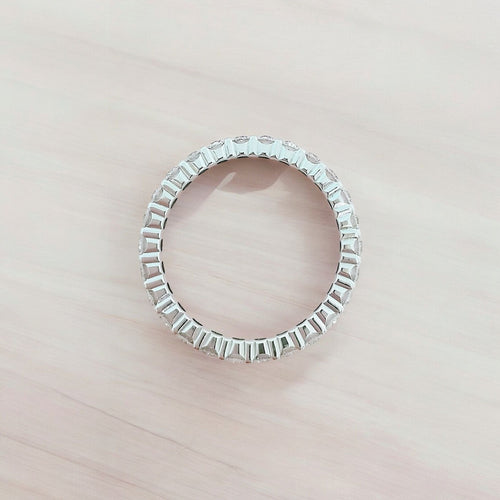 Bague Bague Alliance Américaine US Diamants 0,78 carat - Or Blanc 18 K 58 Facettes AA 1682