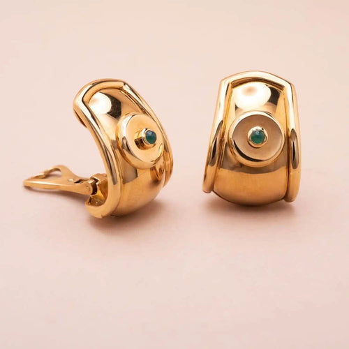 Clips Tabbah Suzanne or jaune 58 Facettes 762322