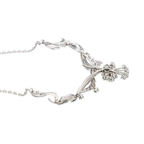 Collier Collier Or blanc Diamant 58 Facettes 4061325CN