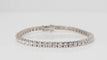 Bracelet Bracelet rivière en or blanc et diamants 6cts 58 Facettes F4890