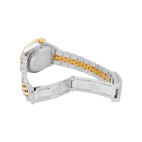 Montre Montre Rolex, "Oyster Perpetual Datejust", or jaune, acier, diamants. 58 Facettes 34641