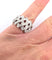 Bague 55 Bague en or blanc 18 carats sertie de diamants 58 Facettes
