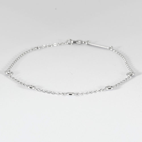 Bracelet Bracelet 5 diamants en or blanc 18K 58 Facettes